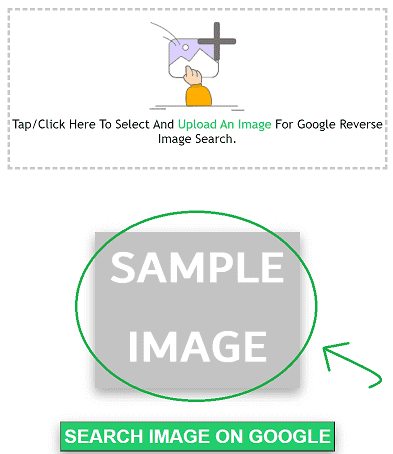 Google Search By Image - Sample Image Uploaded