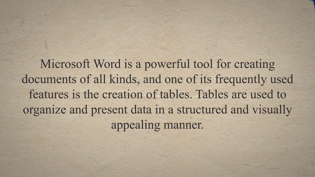 Modify Individual Column/Row Width Of Tables In MS Word