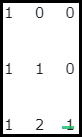 3x3 pascal's triangle matrix