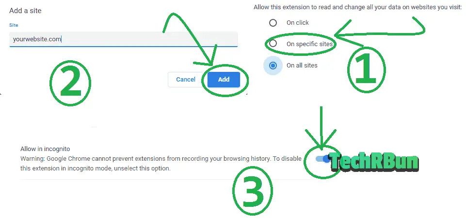 Google Analytics opt-out extension settings