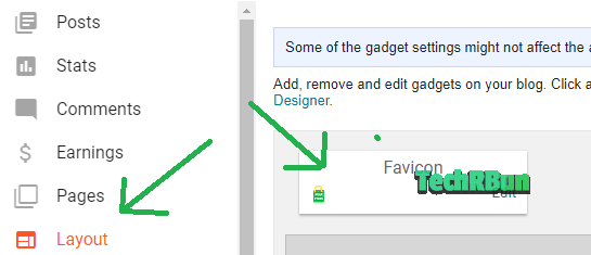 Favicon Option In Old Blogger Layout