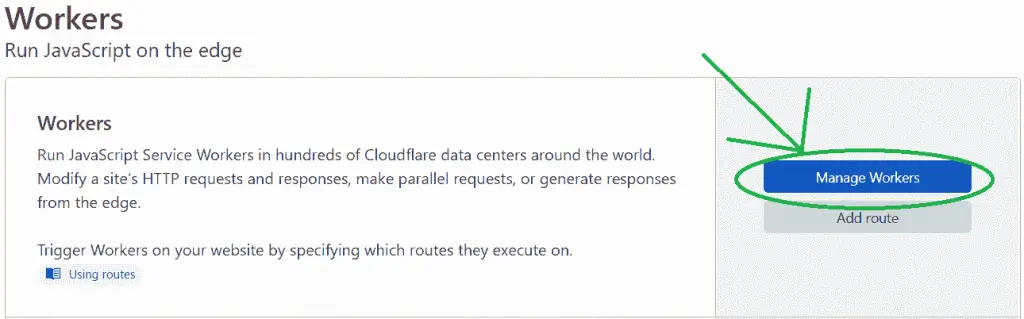 Manage Cloudflare Options