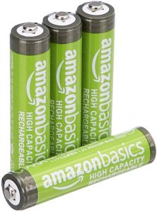 Amazon AAA High-Capacity 850 mAH batteries for Amazon Fire TV stick.