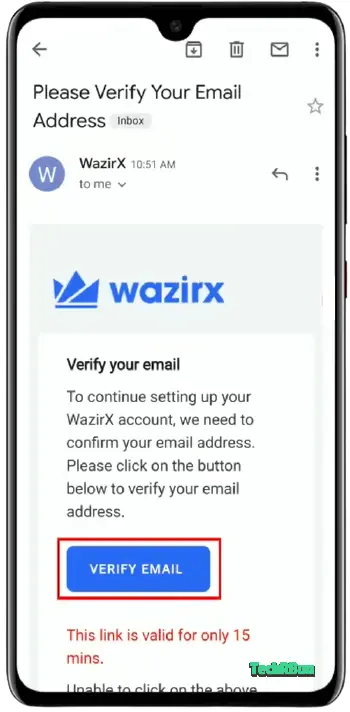 Click on the confirmation link.