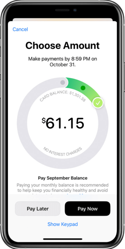Apple Card Monthly Balance Payment Interest Fee Calculator