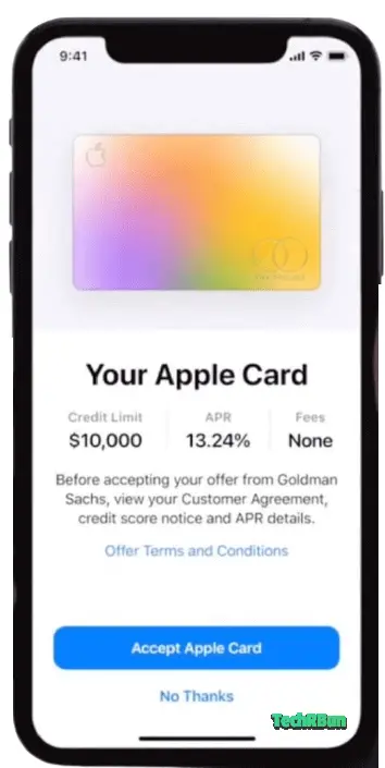 Accept the Apple Card Offer