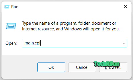 Windows Run main.cpl