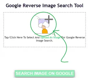 Google Reverse Image Search Tool Image Upload Box