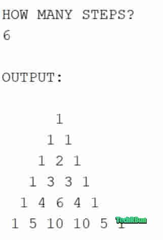 pascal triangle 6 steps method 2 formatted