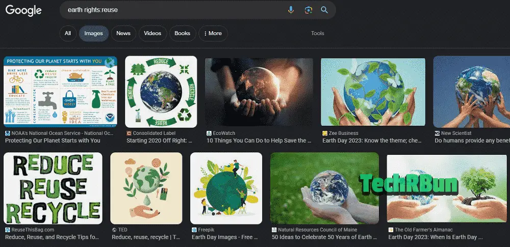 Google Advanced Image Search using color filter