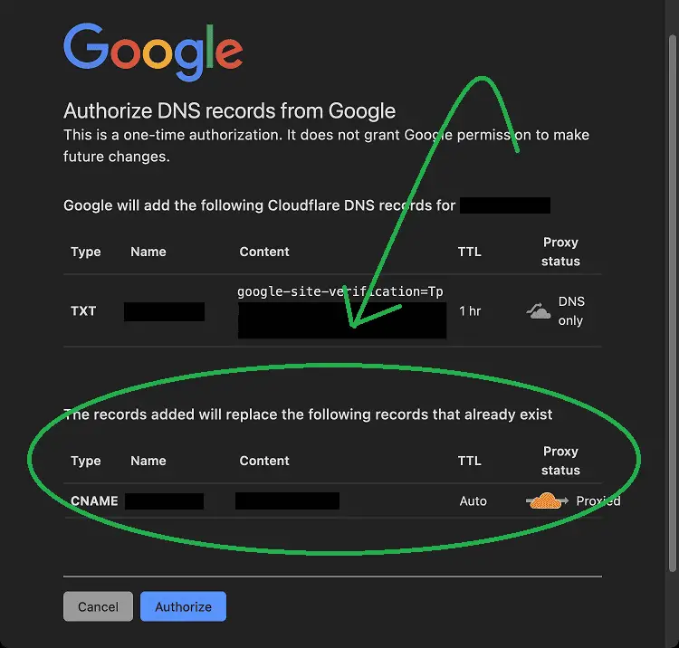 Google Search Console Domain DNS Verification Via Cloudflare - Bug - Deletes CNAME Record