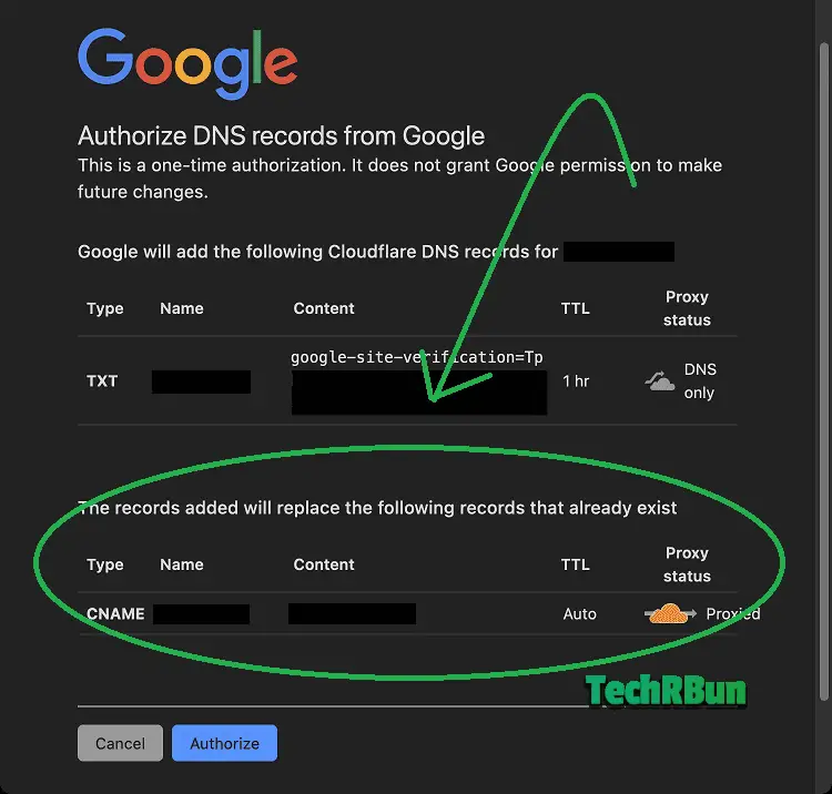 Google Search Console Domain DNS Verification Via Cloudflare - Bug - Deletes CNAME Record