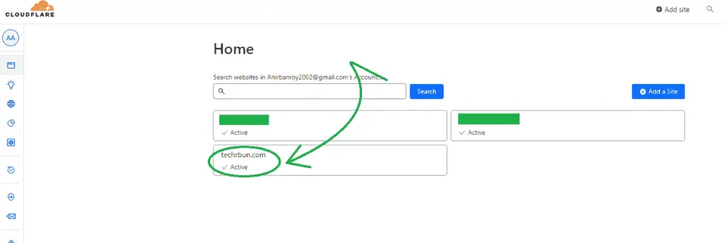 Choose The Specific Domain On Cloudflare That Needs To Be Verified With GSC