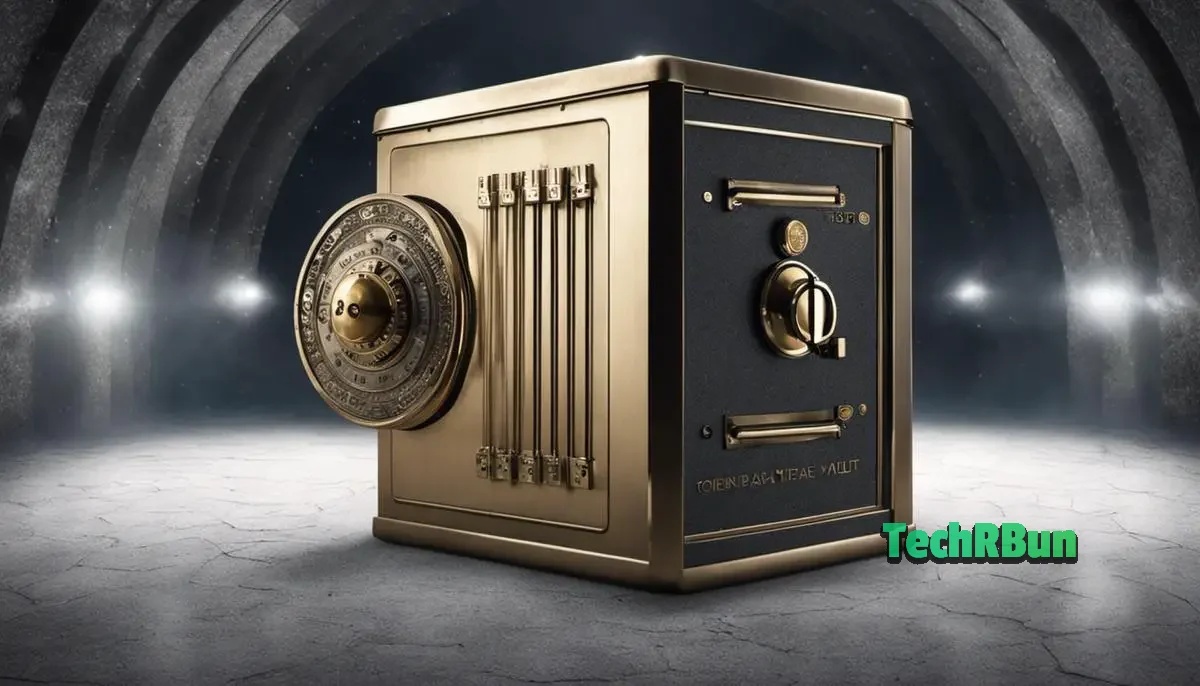 Image representing the financial standing of Atom Bank, showing a secure vault symbolizing stability and financial strength.