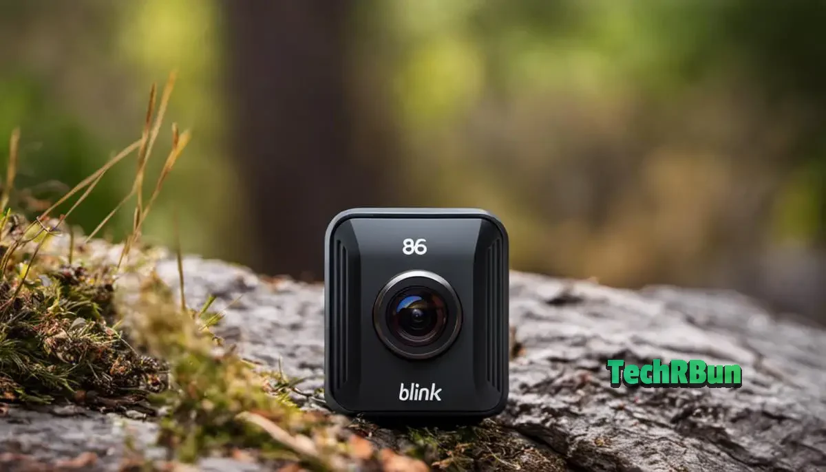 An image of a Blink camera with customized settings to prolong battery life.