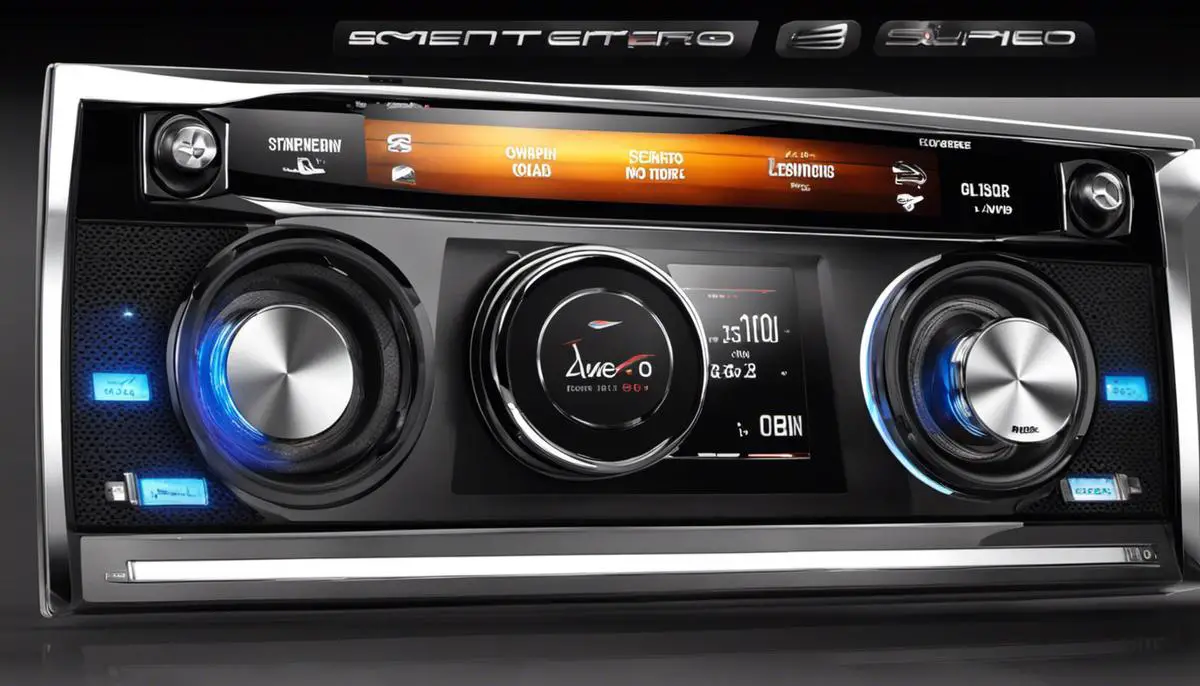 A comparison of different car stereo options, showcasing their features and specifications.