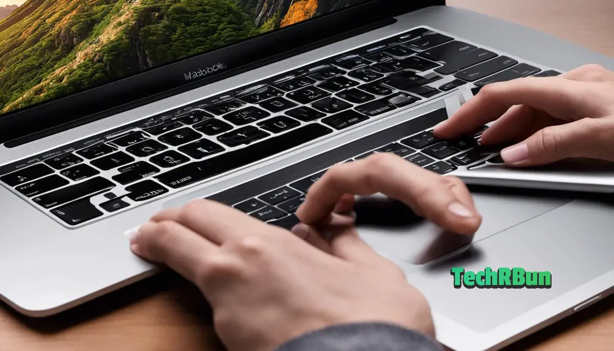 Image depicting the functionality of a MacBook's touchpad system