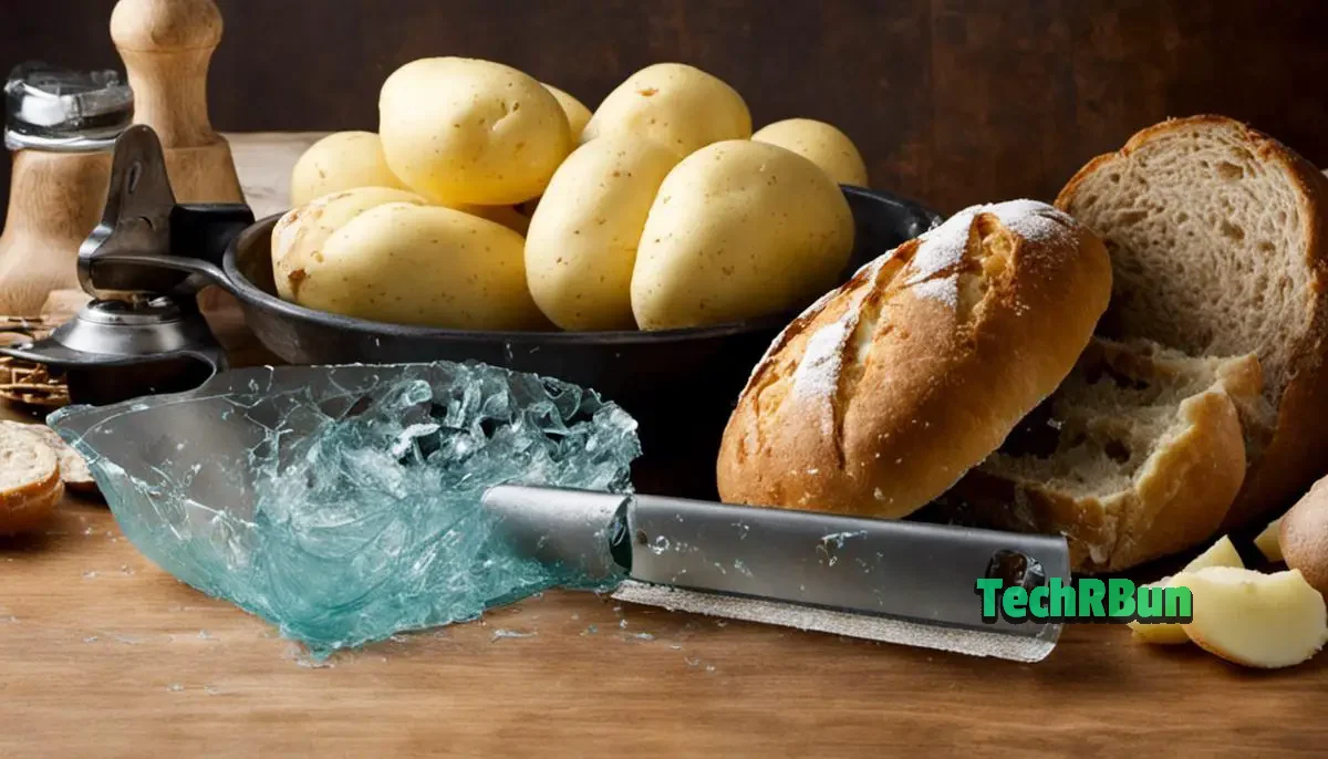 Five different methods for cleaning up broken glass, including the bread trick, damp paper towel approach, tape technique, potato method, and vacuuming.