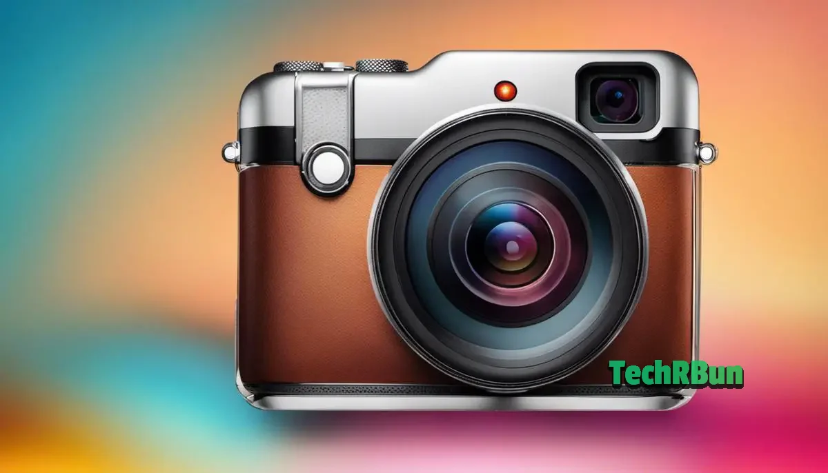 An image showing Instagram's logo with a camera and gradient background.