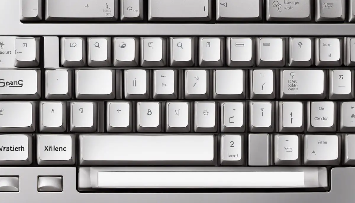 Image of an online virtual keyboard
