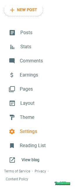 Blogger Settings