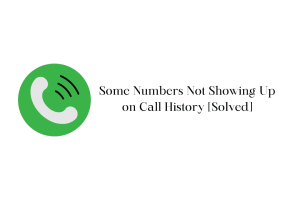 some numbers won't show up on call history