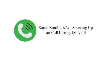 some numbers won't show up on call history