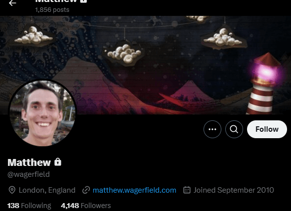 Matthew Wagerfield's X profile
