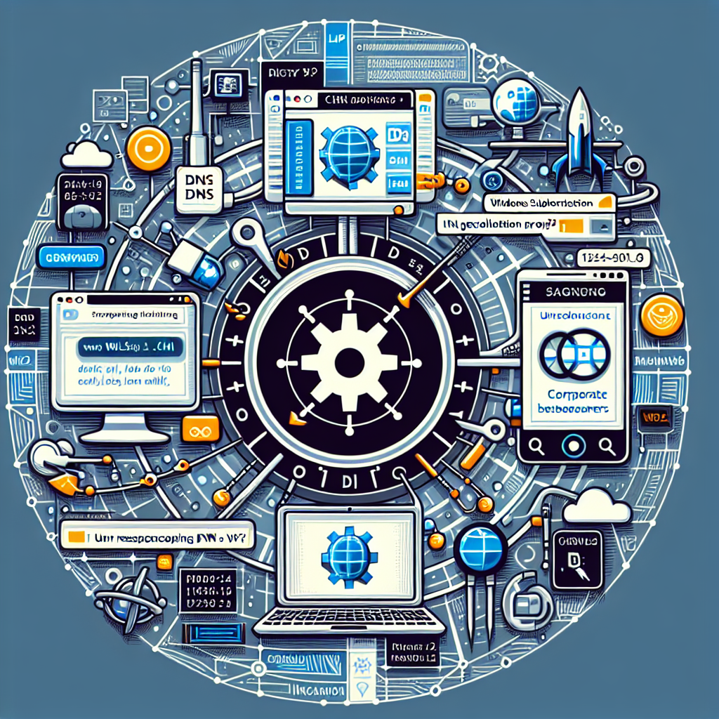 A graphic illustrating solutions for fixing DNS resolution issues in WSL2, highlighting the contrast between a functioning command line interface (CLI) and non-responsive web browsers while connected to a corporate VPN.