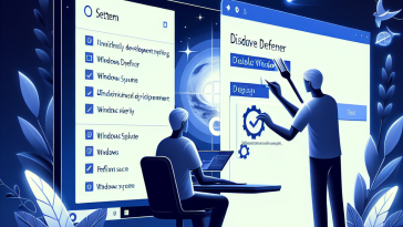 A user navigating through Windows 11 settings to disable Windows Defender, creating a smoother development environment while ensuring Windows Update and system security remain intact.