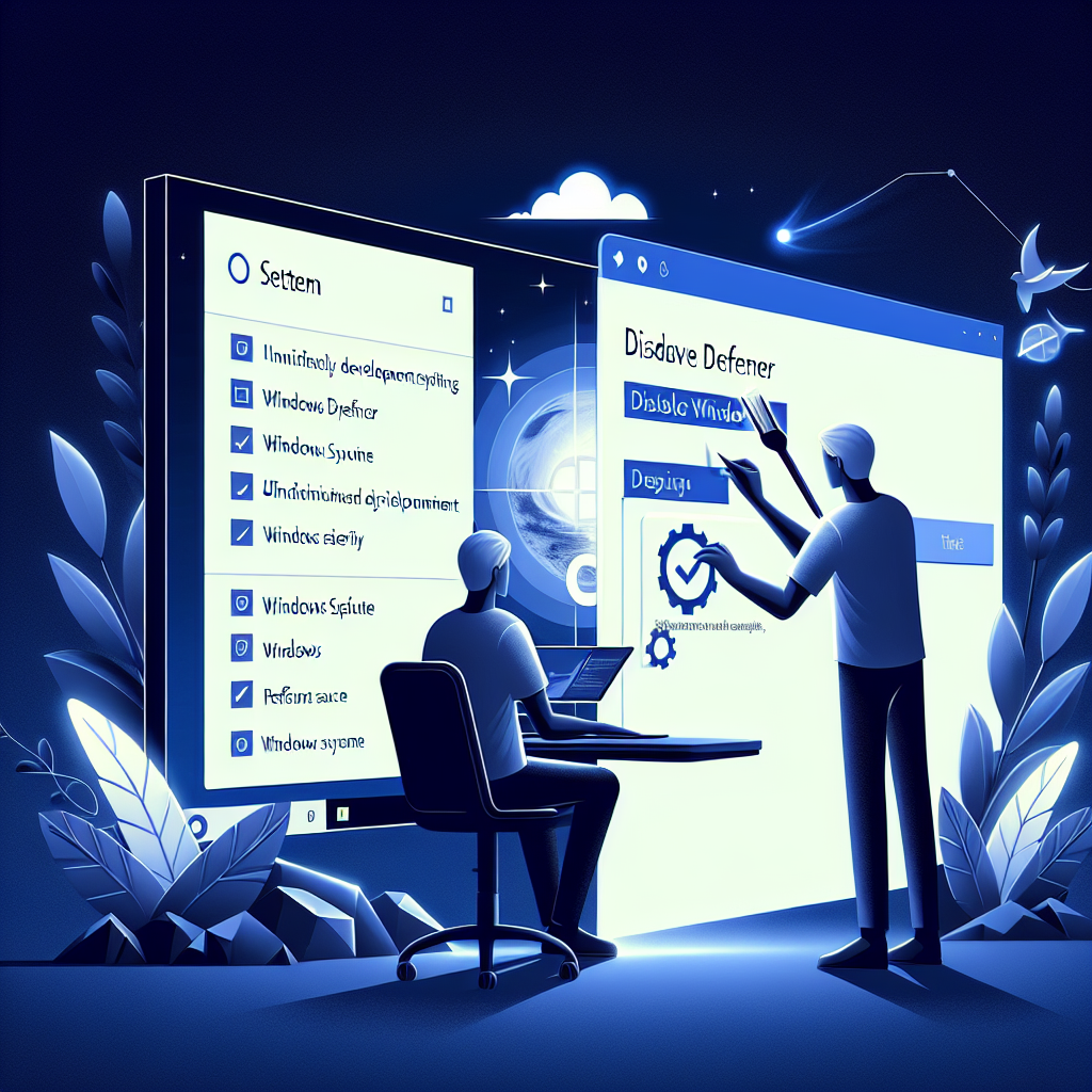 A user navigating through Windows 11 settings to disable Windows Defender, creating a smoother development environment while ensuring Windows Update and system security remain intact.