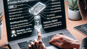 A user happily navigating their Mac, showcasing how to easily disable Spotlight indexing for external drives, with a clear focus on enhancing system performance and organization.