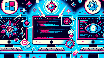 A vibrant graphic showcasing various tweaks to enhance VS Code clarity on high DPI displays, emphasizing solutions for Windows, Linux, and Mac users to fix blurry text issues.